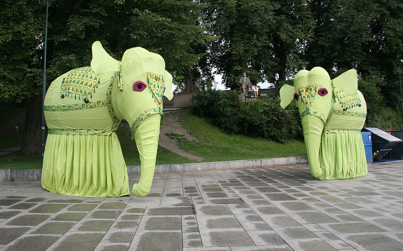 Publikum på Melafestivalen på Rådhusplassen i Oslo