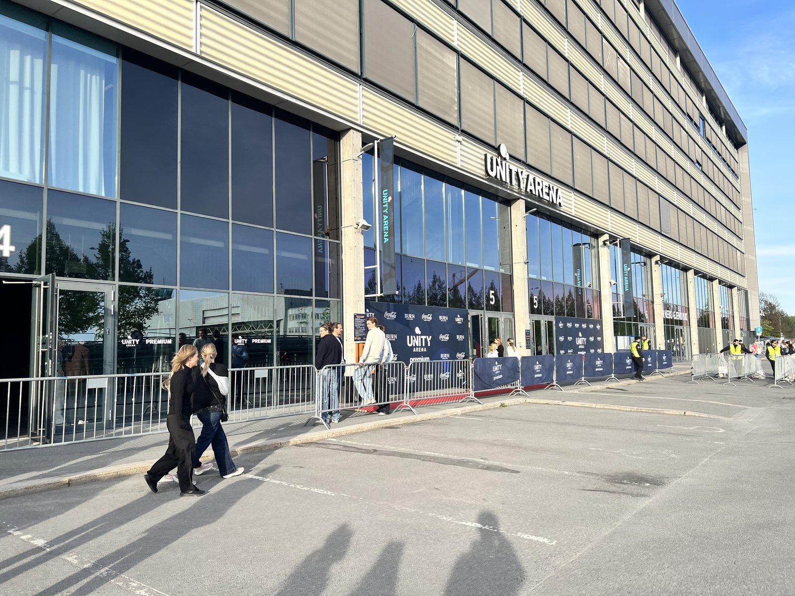 Inngang 5 til Unity Arena, Premium-inngangen til Douglas Club, Spitfire Lounge, Sky Lounge og Sky Box